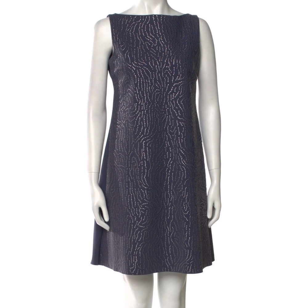 Chiara Boni Grey Patterned Mini Dress